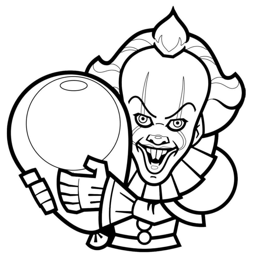 Çocuklar İçin Pennywise Boyama Sayfaları 
