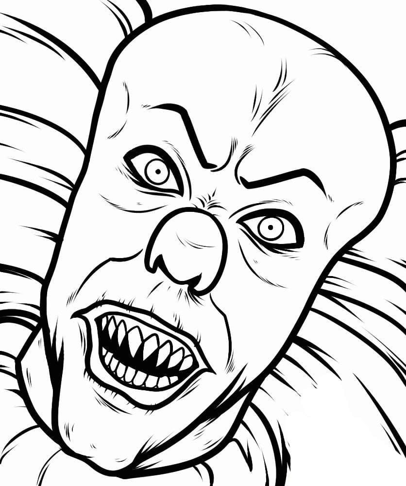 Çocuklar İçin Pennywise Boyama Sayfaları 
