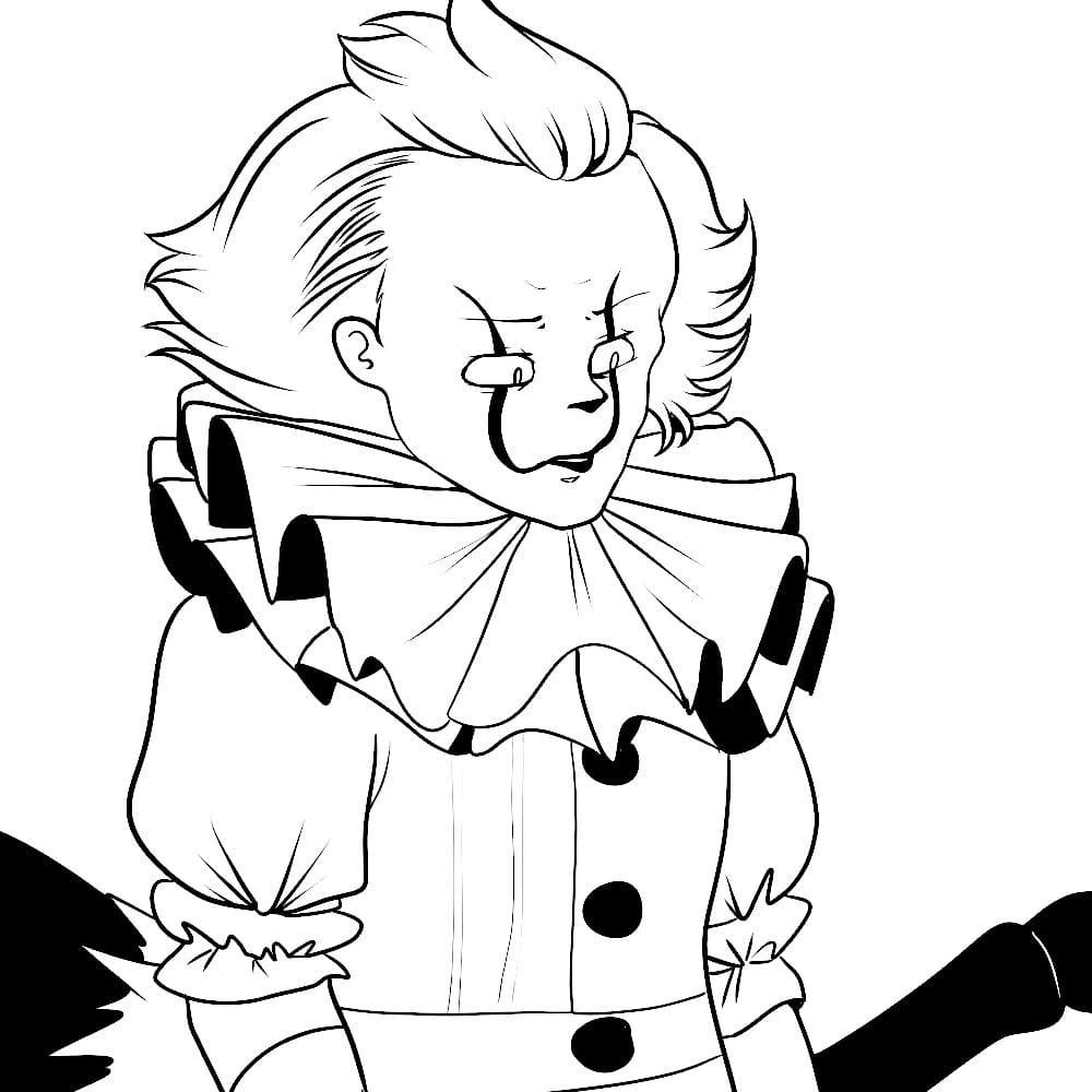 Çocuklar İçin Pennywise Boyama Sayfaları 