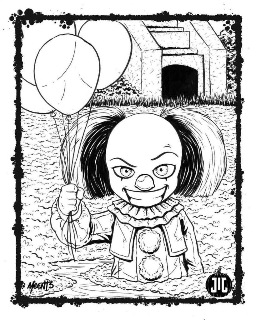 Çocuklar İçin Pennywise Boyama Sayfaları 
