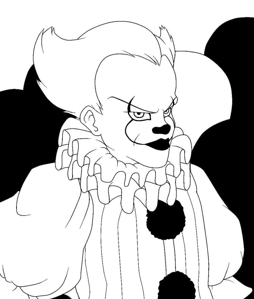 Çocuklar İçin Pennywise Boyama Sayfaları 