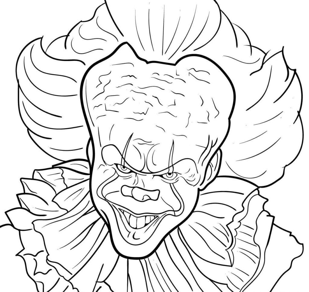 Çocuklar İçin Pennywise Boyama Sayfaları 
