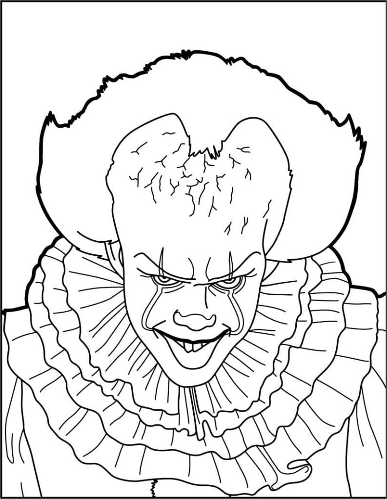 Çocuklar İçin Pennywise Boyama Sayfaları 