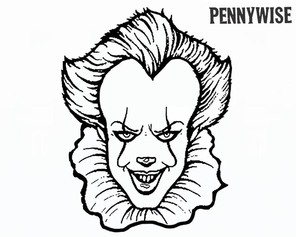 Çocuklar İçin Pennywise Boyama Sayfaları 