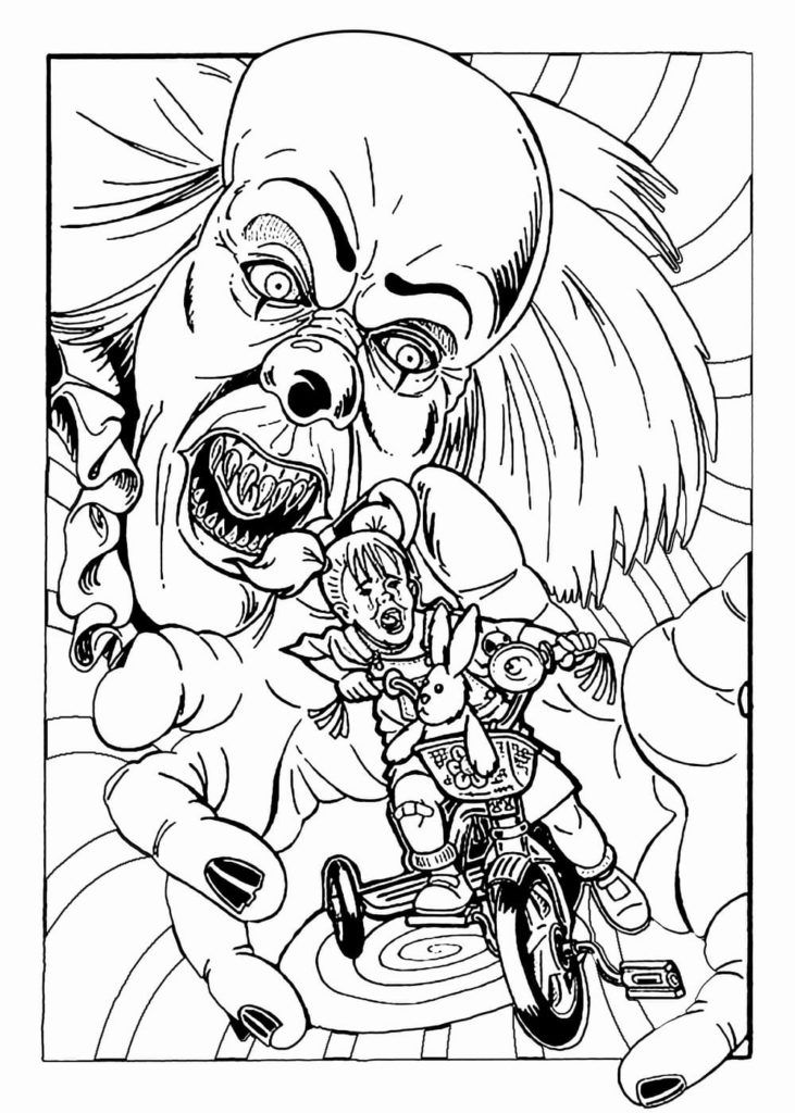 Çocuklar İçin Pennywise Boyama Sayfaları 