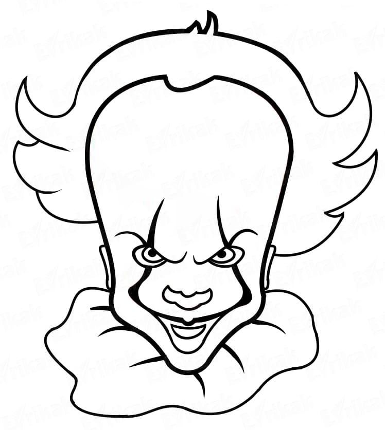 Çocuklar İçin Pennywise Boyama Sayfaları 