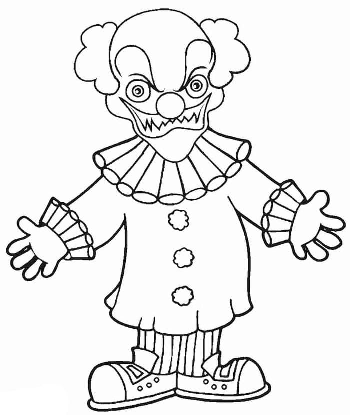 Çocuklar İçin Pennywise Boyama Sayfaları 