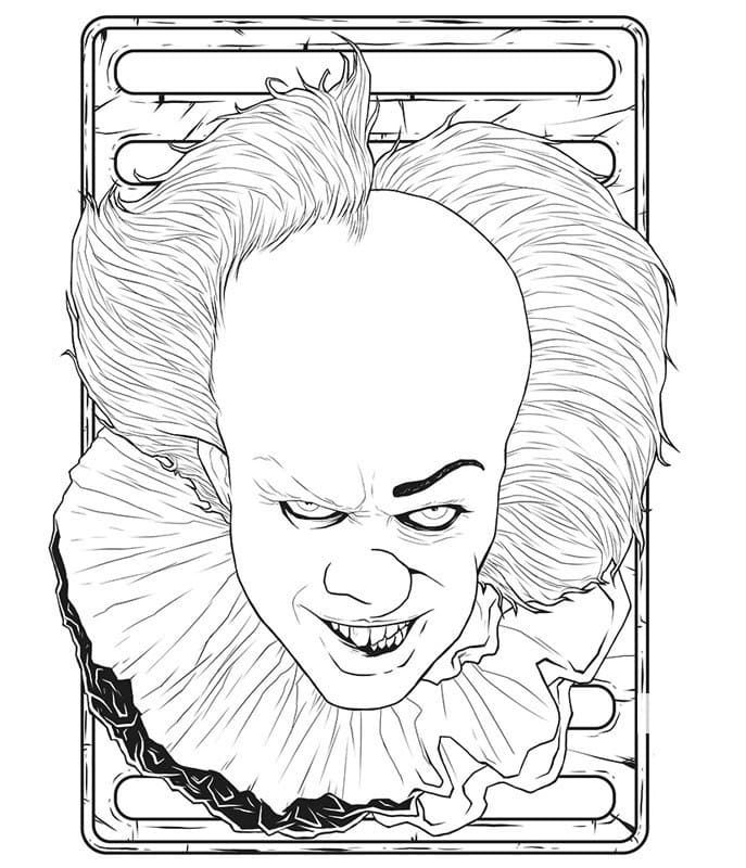 Çocuklar İçin Pennywise Boyama Sayfaları 