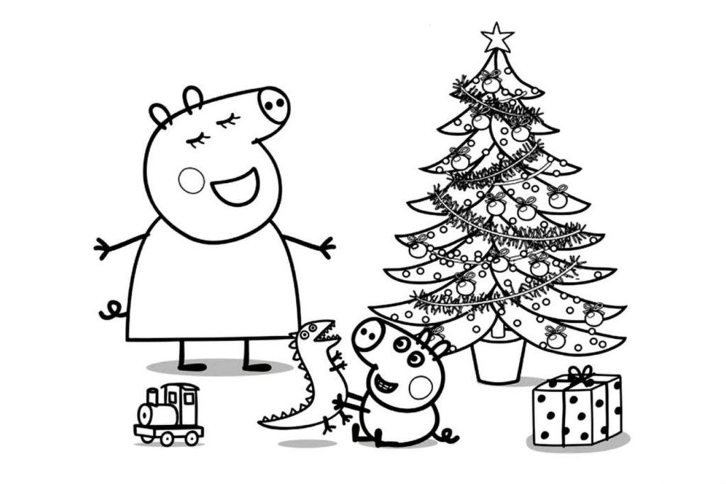 Çocuklar İçin Peppa Pig Boyama Sayfaları 