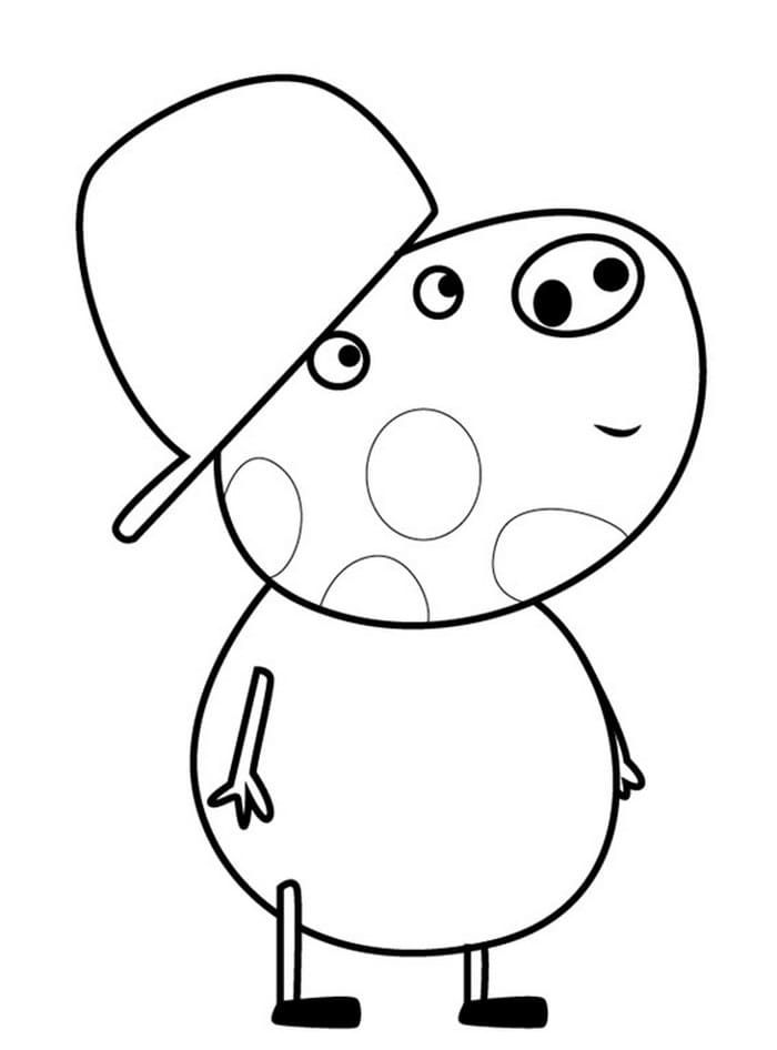 Çocuklar İçin Peppa Pig Boyama Sayfaları 