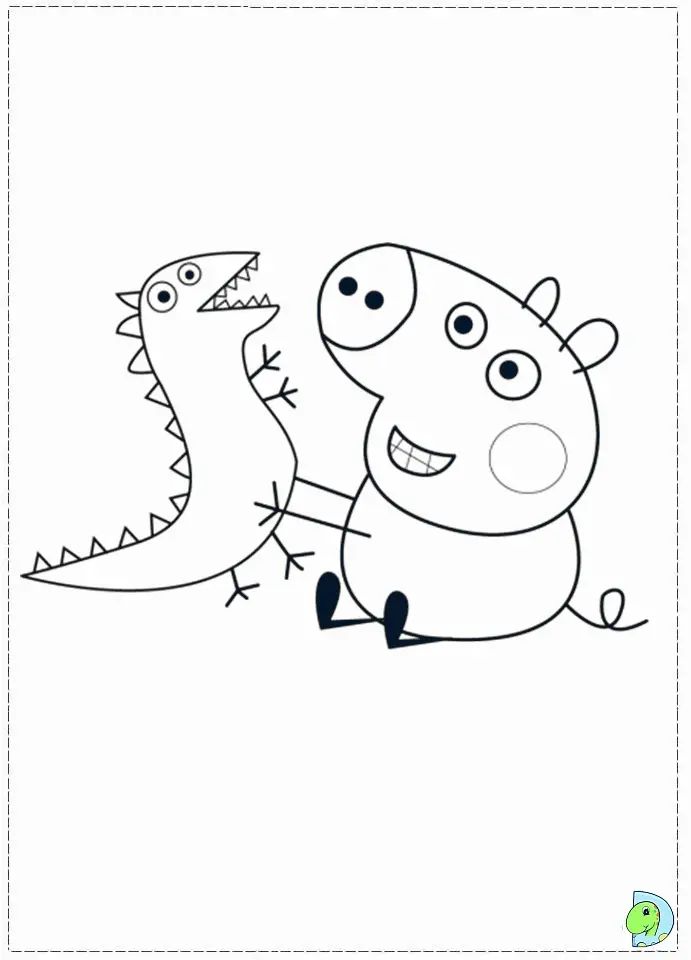Çocuklar İçin Peppa Pig Boyama Sayfaları 
