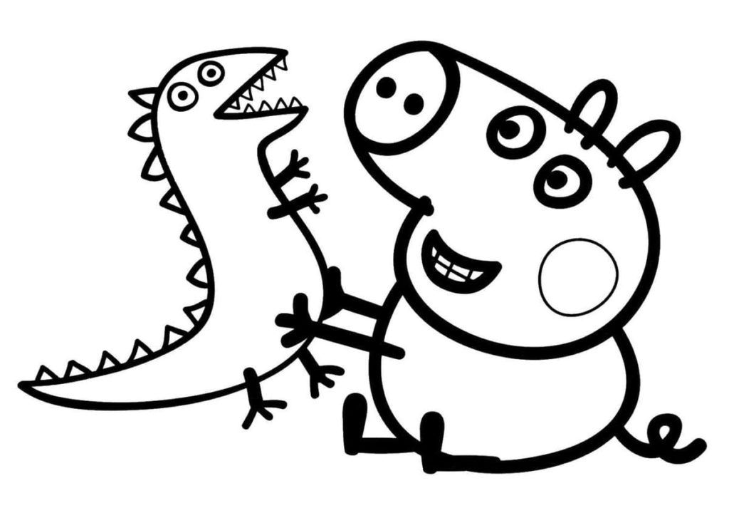 Çocuklar İçin Peppa Pig Boyama Sayfaları 