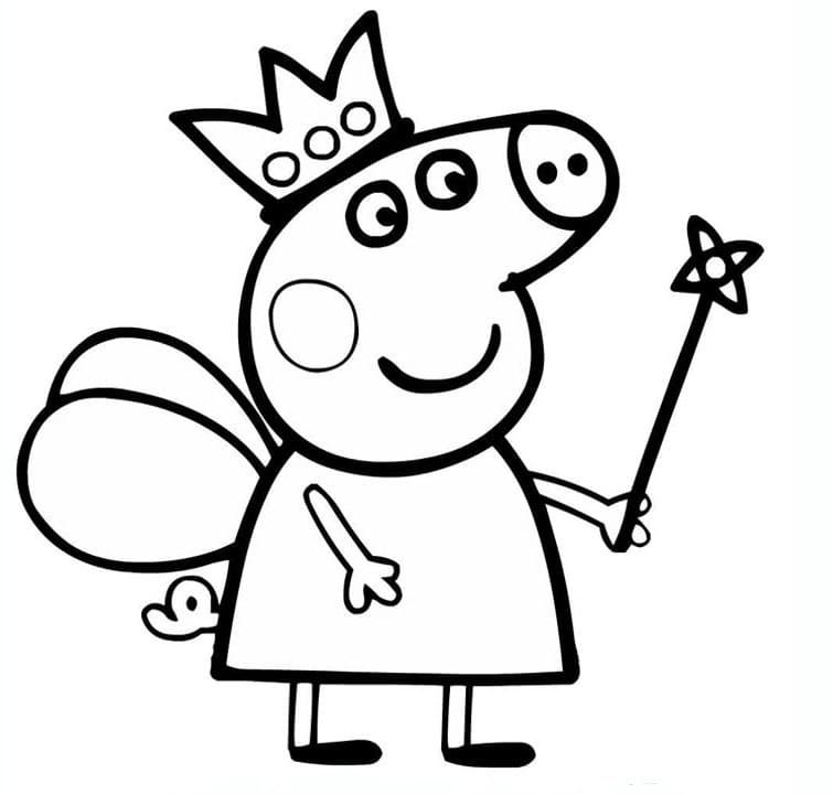 Çocuklar İçin Peppa Pig Boyama Sayfaları 