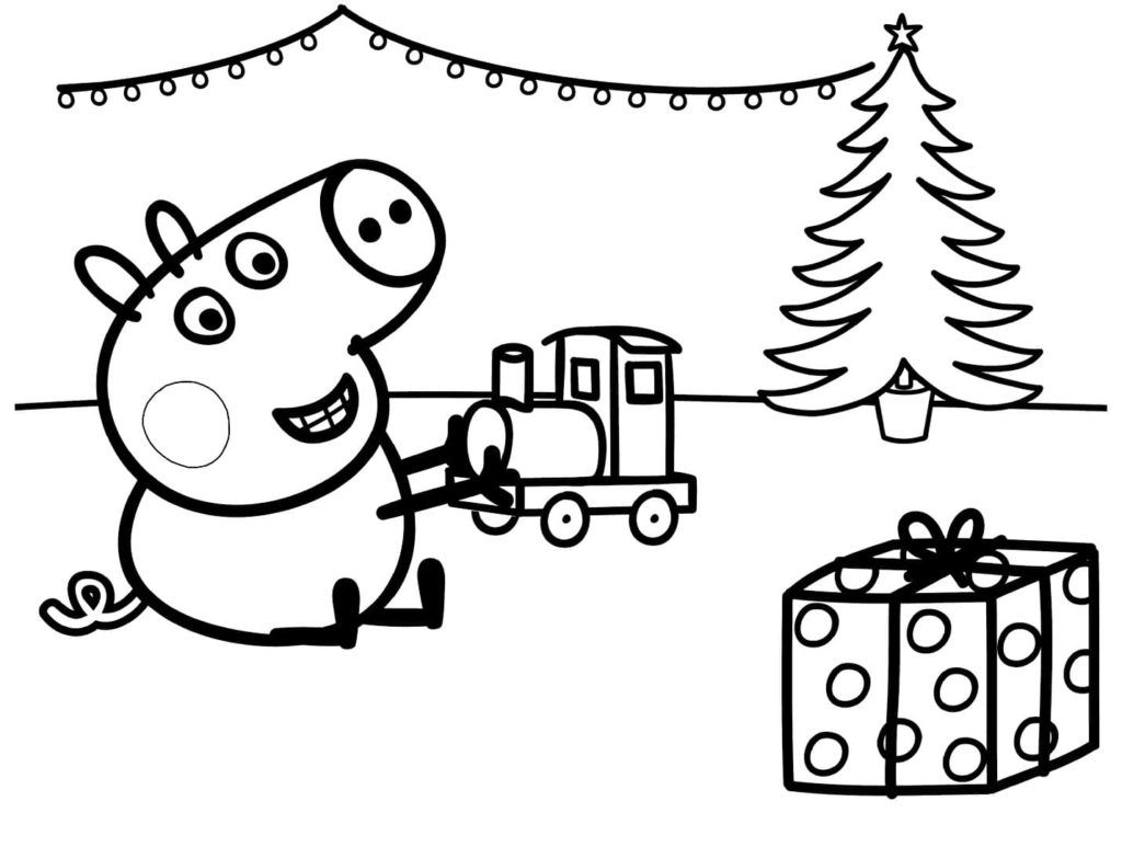 Çocuklar İçin Peppa Pig Boyama Sayfaları 