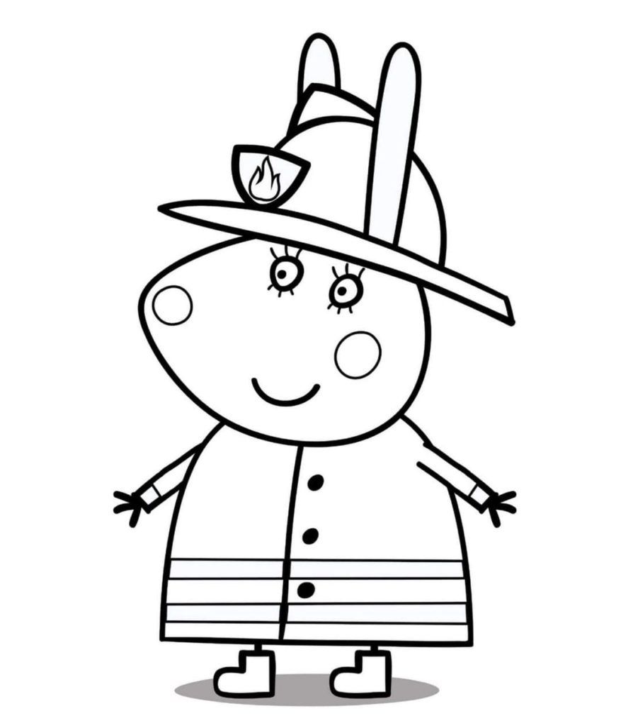 Çocuklar İçin Peppa Pig Boyama Sayfaları 