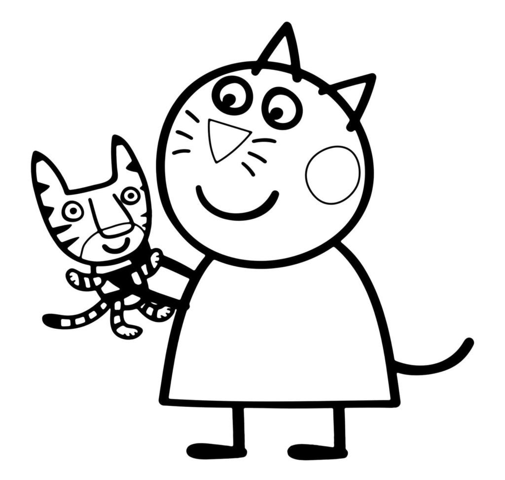 Çocuklar İçin Peppa Pig Boyama Sayfaları 