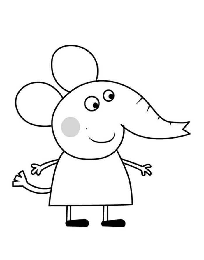 Çocuklar İçin Peppa Pig Boyama Sayfaları 