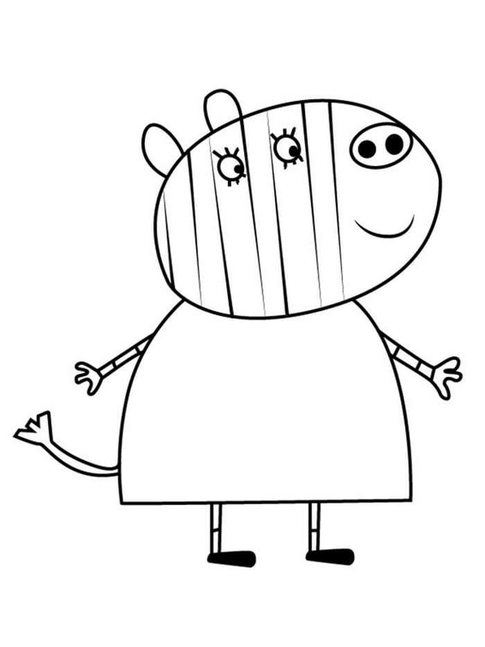 Çocuklar İçin Peppa Pig Boyama Sayfaları 