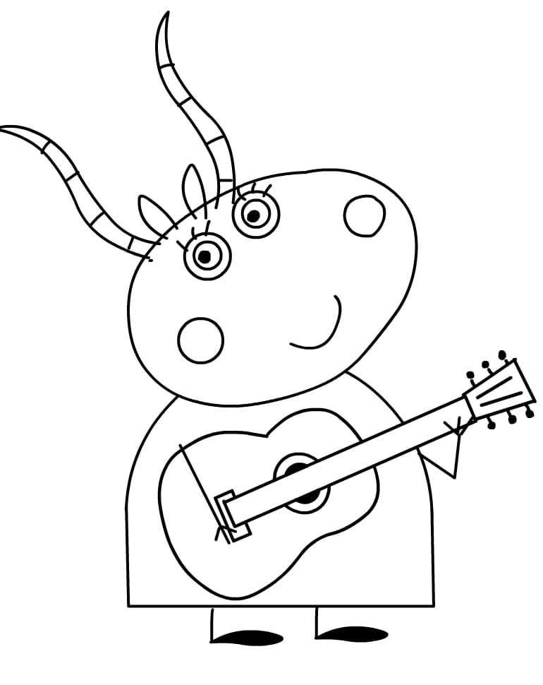 Çocuklar İçin Peppa Pig Boyama Sayfaları 