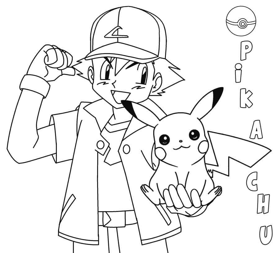 Çocuklar İçin Pikachu Boyama Sayfaları 