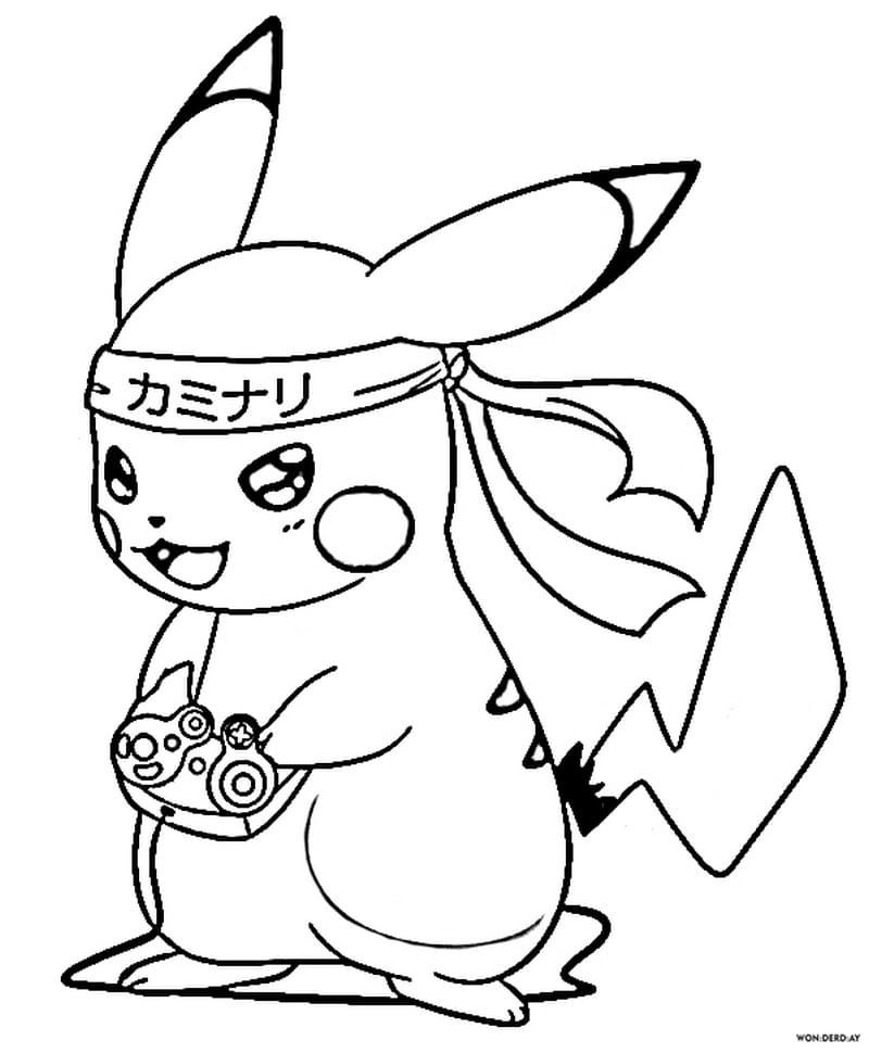 Çocuklar İçin Pikachu Boyama Sayfaları 