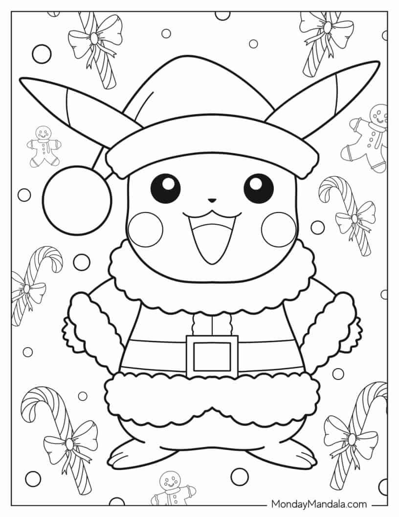 Çocuklar İçin Pikachu Boyama Sayfaları 
