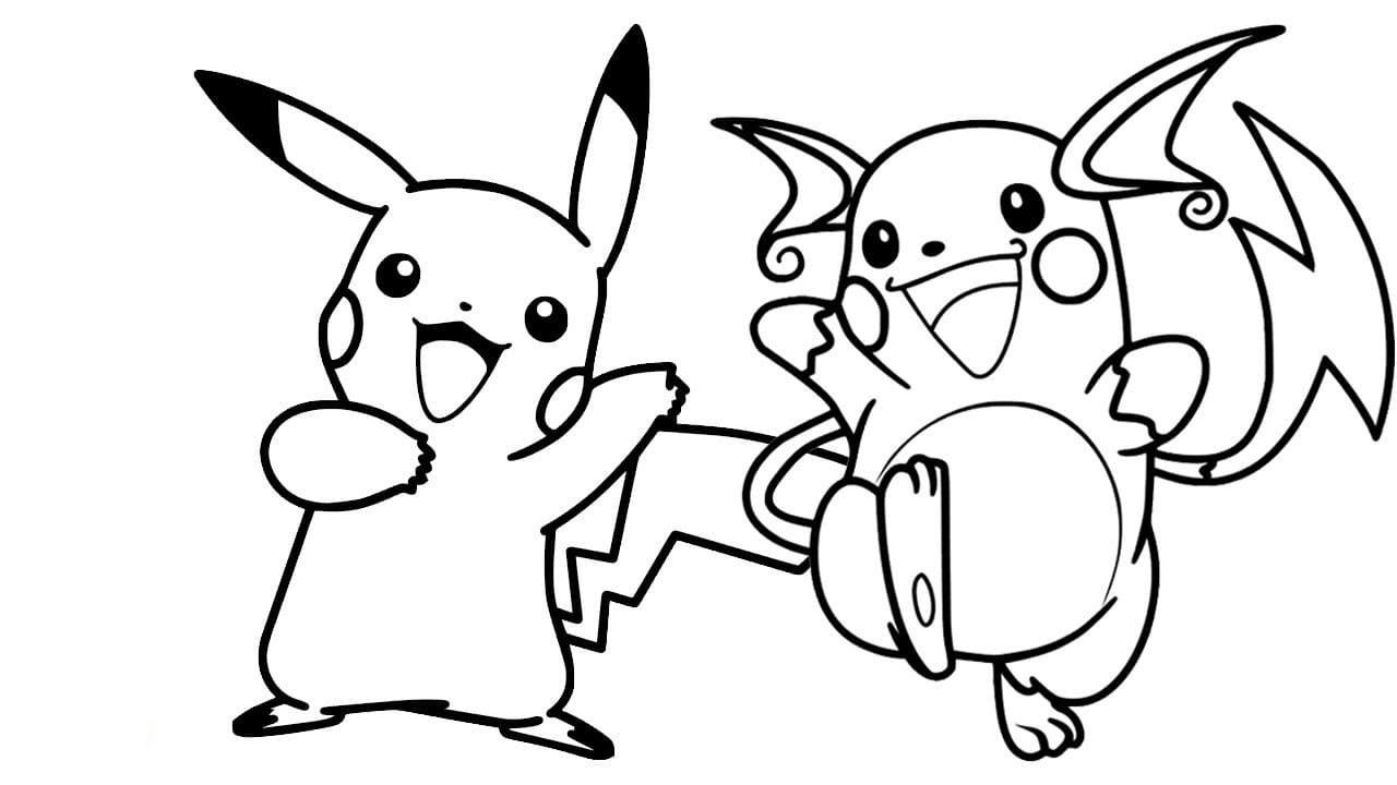 Çocuklar İçin Pikachu Boyama Sayfaları 