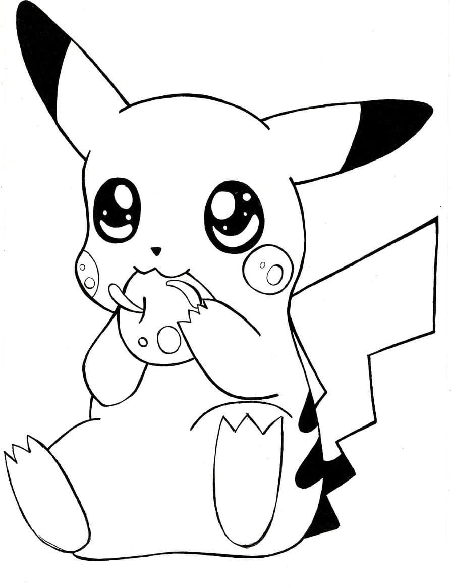Çocuklar İçin Pikachu Boyama Sayfaları 