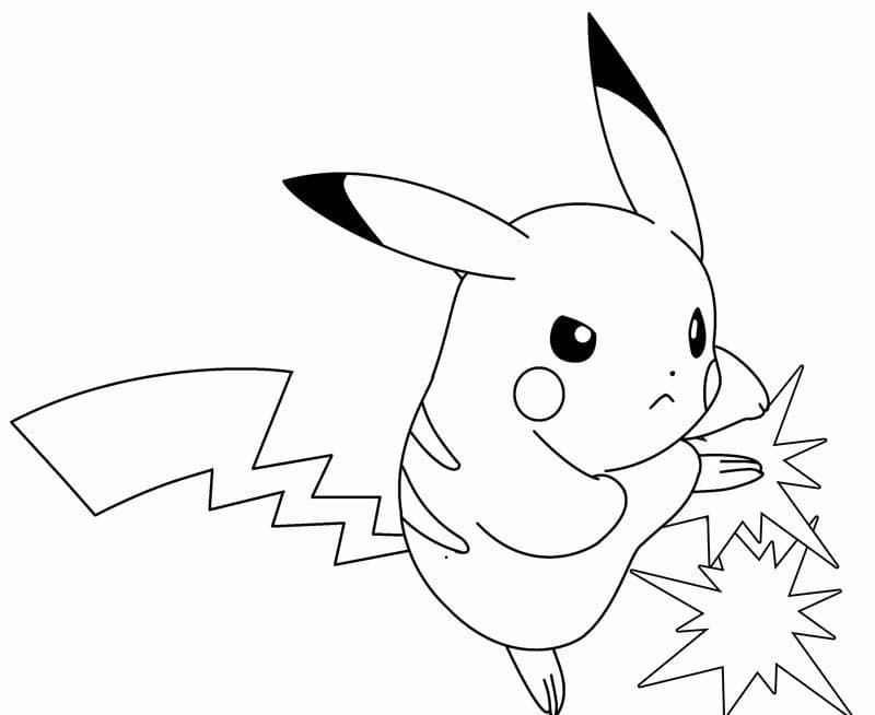Çocuklar İçin Pikachu Boyama Sayfaları 