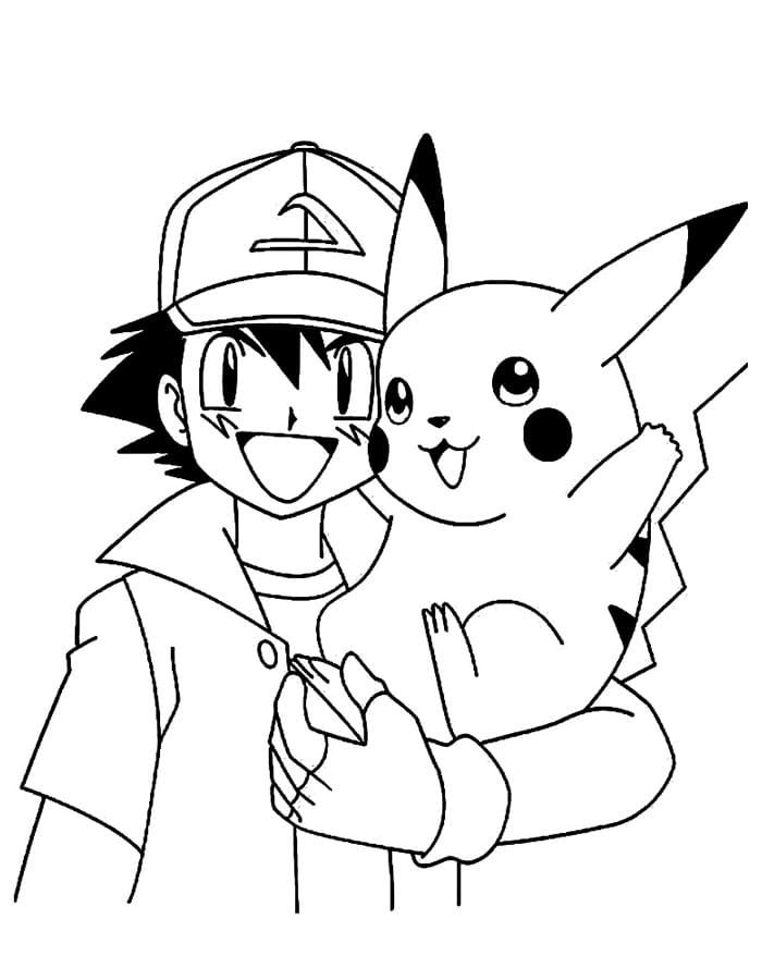 Çocuklar İçin Pikachu Boyama Sayfaları 
