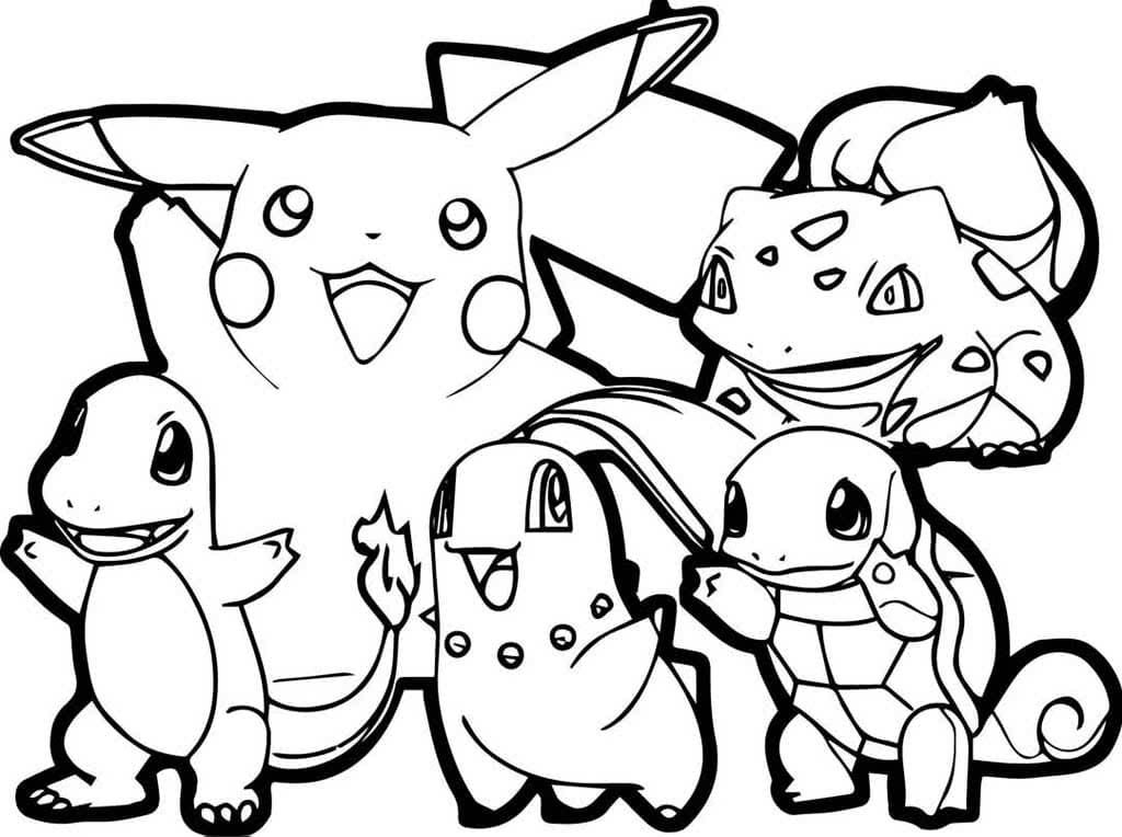 Çocuklar İçin Pikachu Boyama Sayfaları 