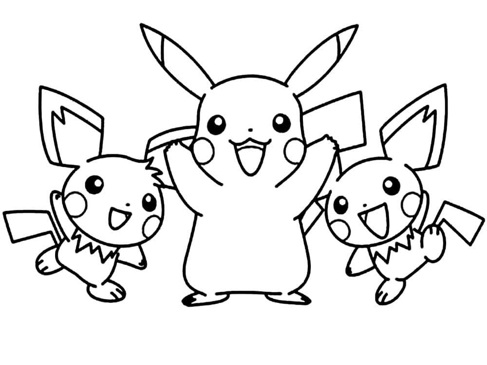 Çocuklar İçin Pikachu Boyama Sayfaları 