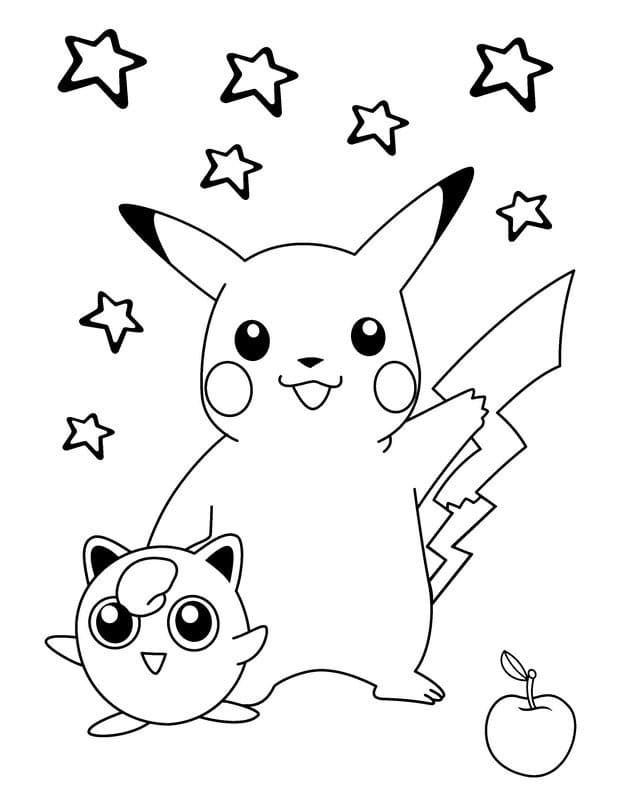 Çocuklar İçin Pikachu Boyama Sayfaları 
