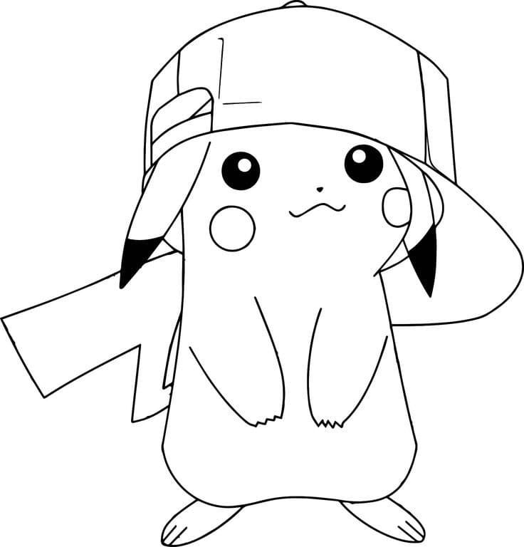 Çocuklar İçin Pikachu Boyama Sayfaları 