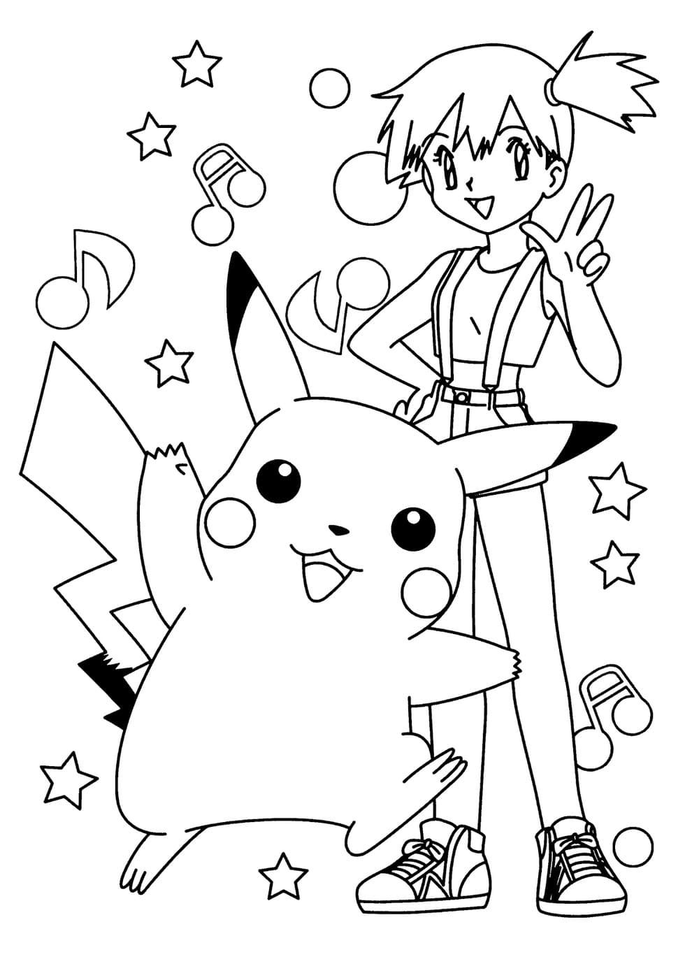 Çocuklar İçin Pikachu Boyama Sayfaları 