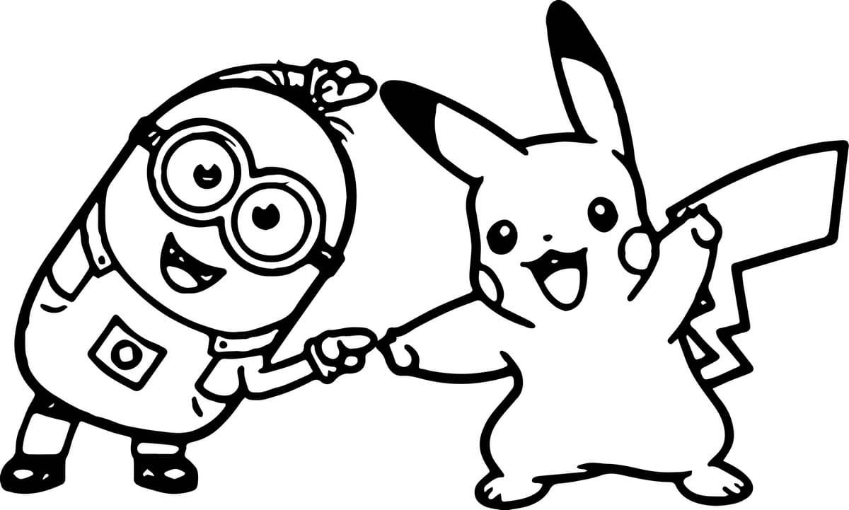 Çocuklar İçin Pikachu Boyama Sayfaları 