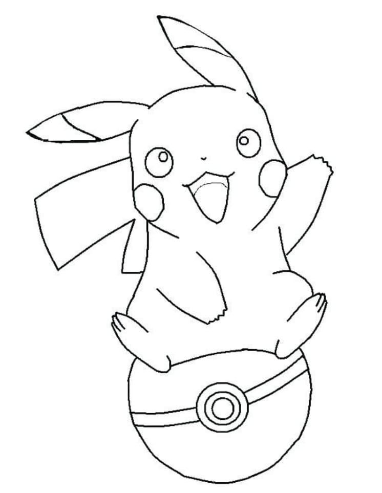 Çocuklar İçin Pikachu Boyama Sayfaları 
