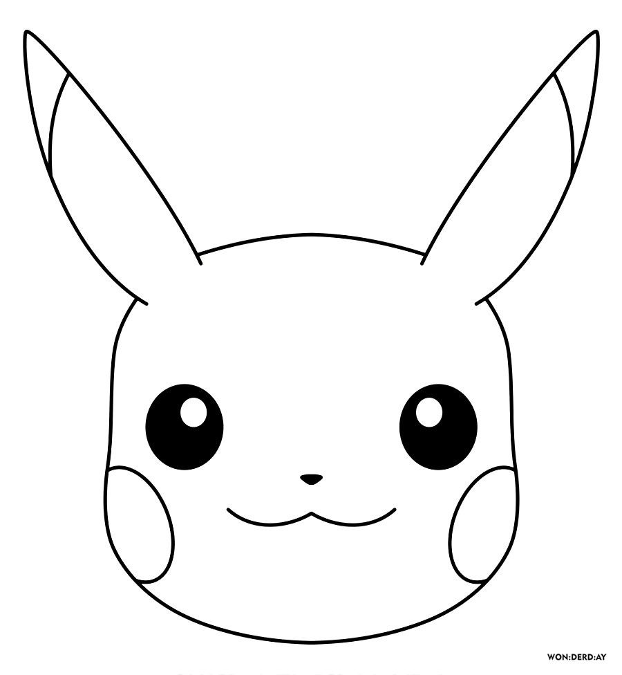 Çocuklar İçin Pikachu Boyama Sayfaları 