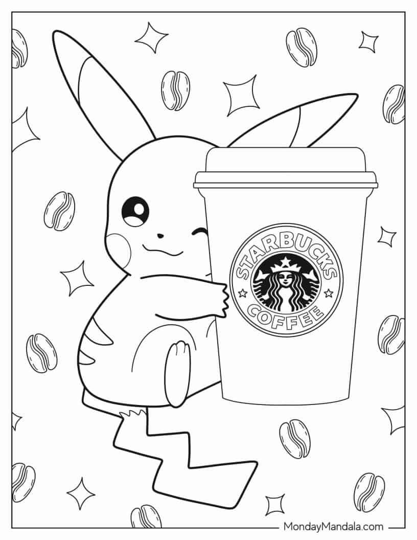 Çocuklar İçin Pikachu Boyama Sayfaları 