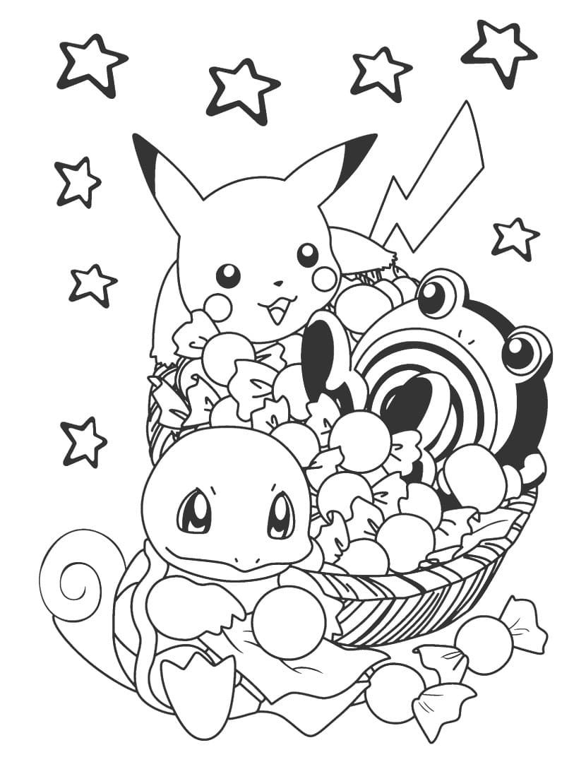 Çocuklar İçin Pikachu Boyama Sayfaları 