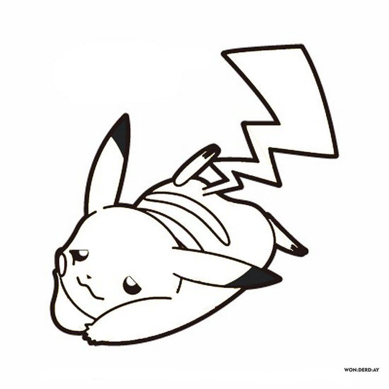 Çocuklar İçin Pikachu Boyama Sayfaları 