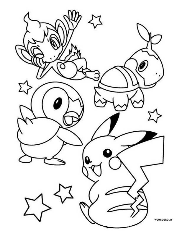 Çocuklar İçin Pikachu Boyama Sayfaları 