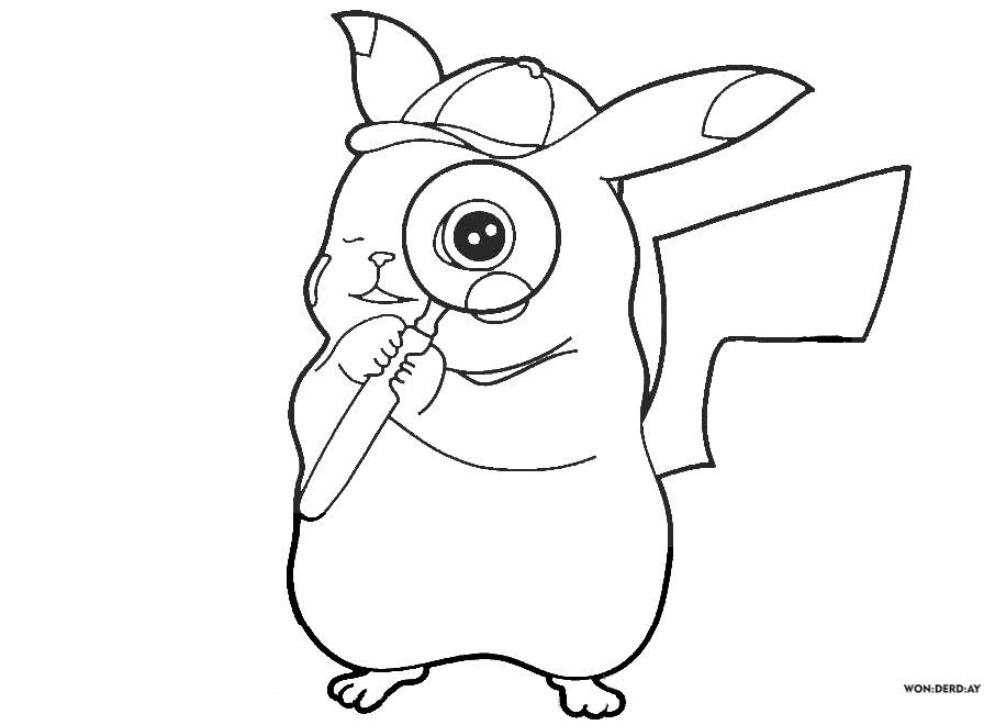 Çocuklar İçin Pikachu Boyama Sayfaları 