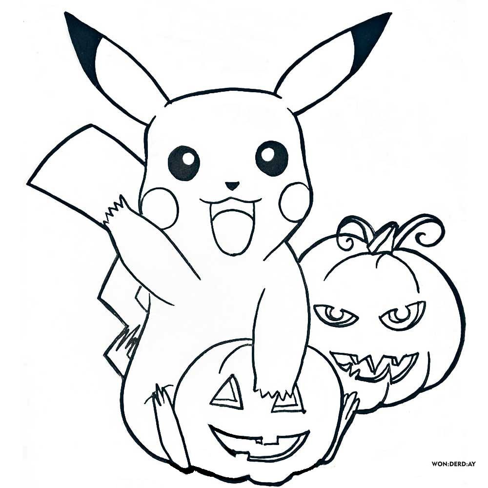 Çocuklar İçin Pikachu Boyama Sayfaları 