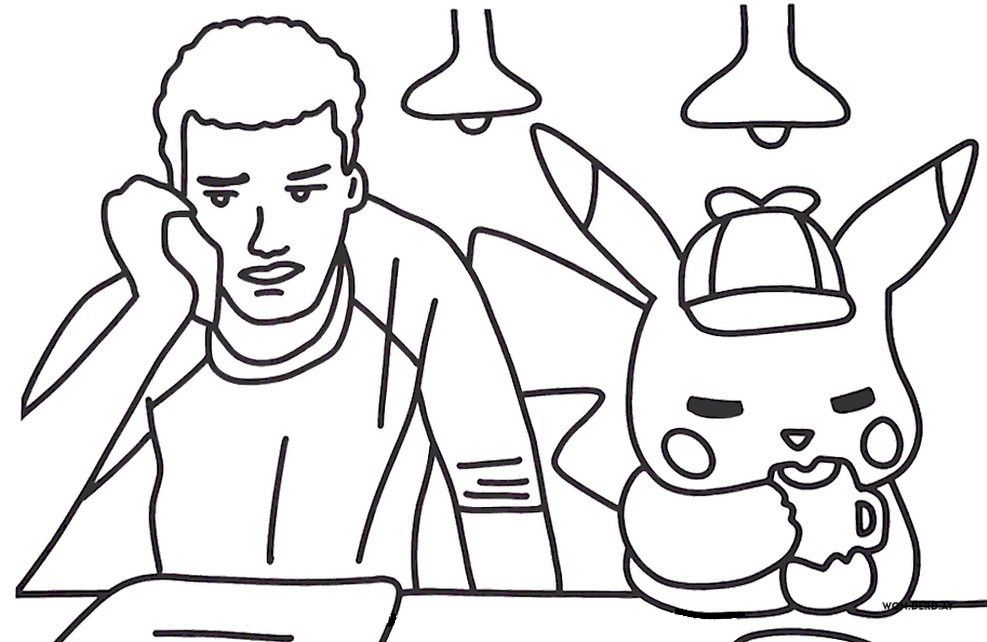Çocuklar İçin Pikachu Boyama Sayfaları 