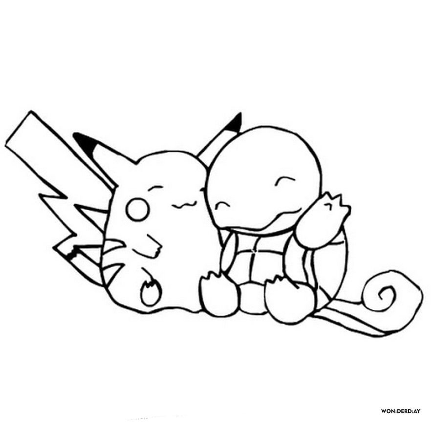 Çocuklar İçin Pikachu Boyama Sayfaları 