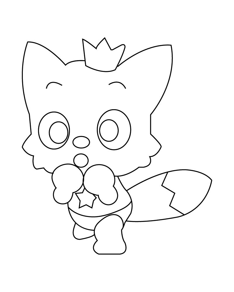 Çocuklar İçin Pinkfong Boyama Sayfaları 