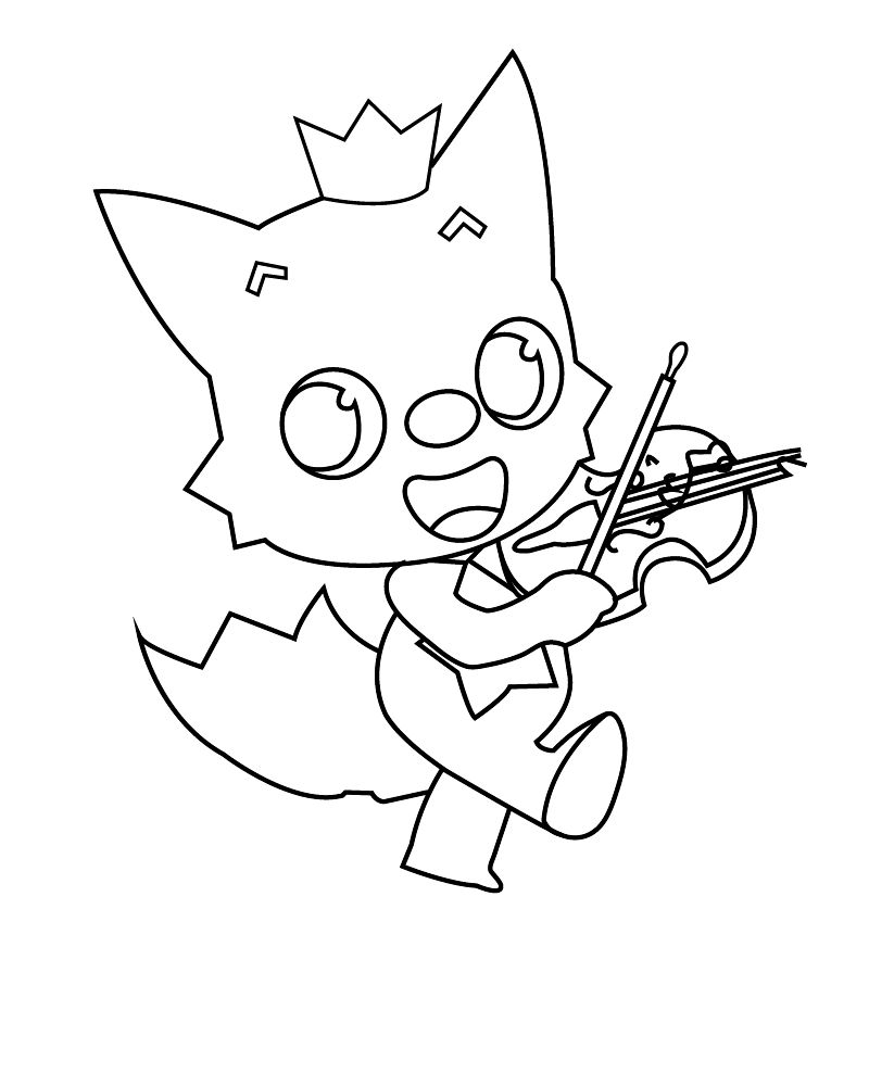 Çocuklar İçin Pinkfong Boyama Sayfaları 