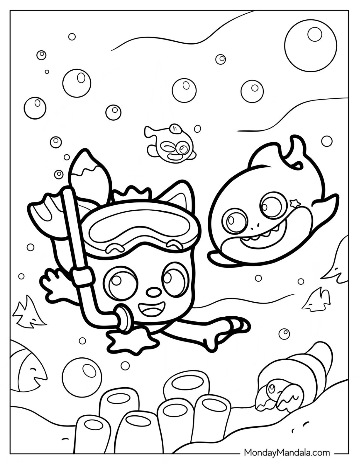 Çocuklar İçin Pinkfong Boyama Sayfaları 