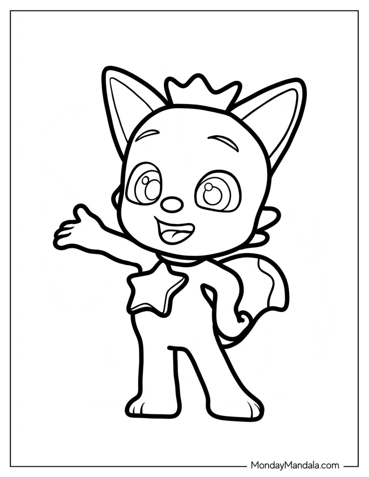 Çocuklar İçin Pinkfong Boyama Sayfaları 